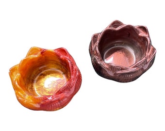 Lotus Bowl - Cuenco de resina para alimentación de reptiles - Colores personalizados (¡Apto para lavavajillas!)