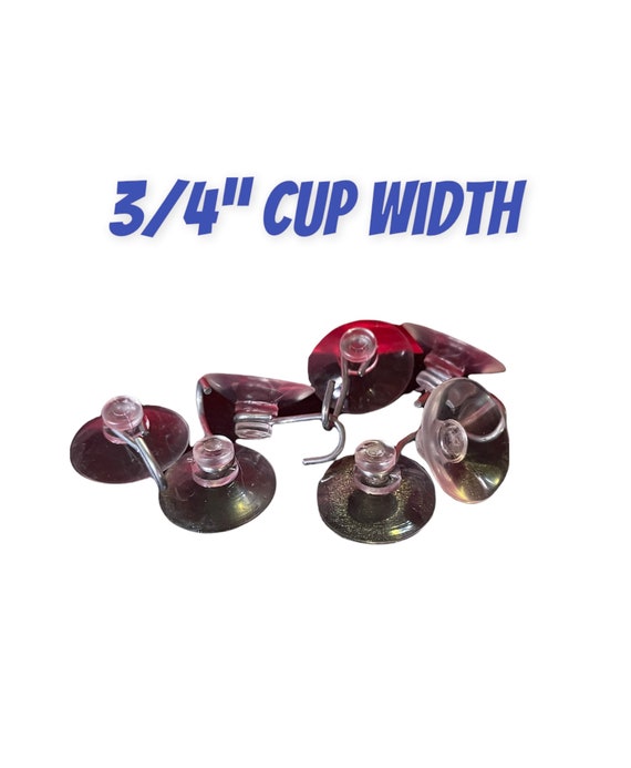 Small Suction Cups with Metal Hook (Glass Use Only)