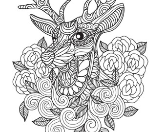 Download Animal Coloring Book Etsy