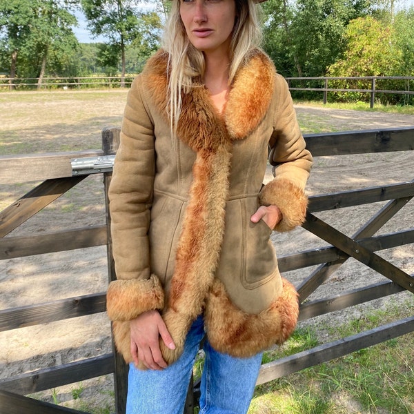 Penny Lane coat | Rare 1960's/1970's Shearling Sheepskin Coat