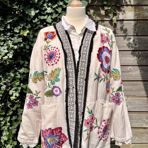 India jacket with embroidery