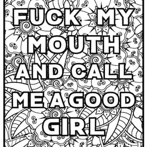82 Adult Cuss Word Coloring Sheets Dirty Coloring Pages for - Etsy