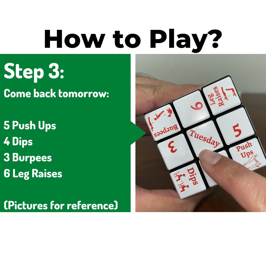 Fitness Workout CUBIFIED™ Activity Cube Gift Idea - Etsy