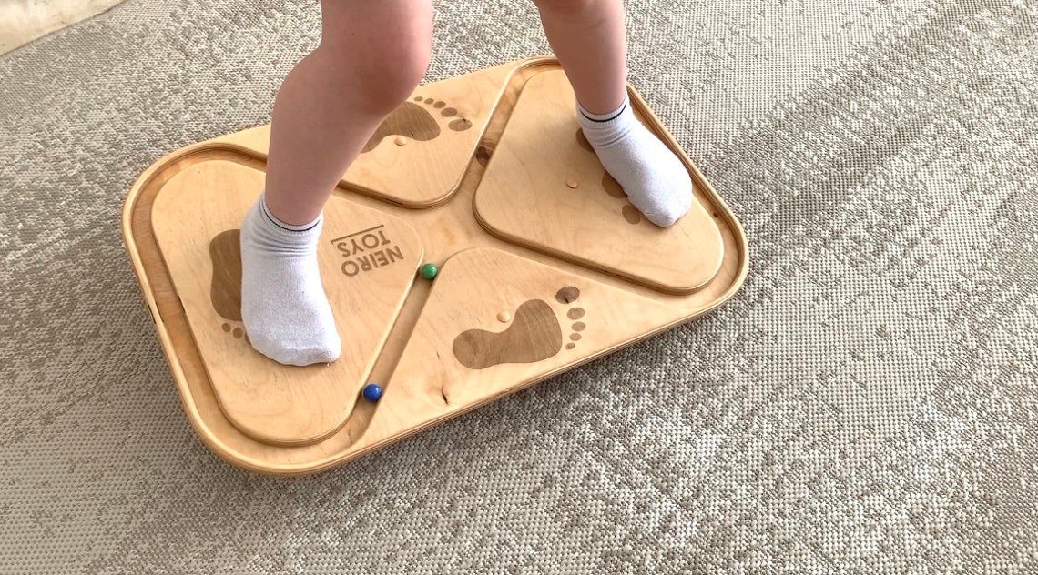 Balance Board Wobble board for kids Child development toy Etsy