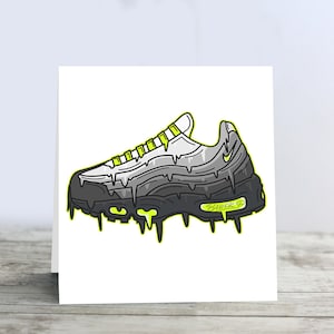 Carte de voeux d'anniversaire - carte inspirée d'Air Max