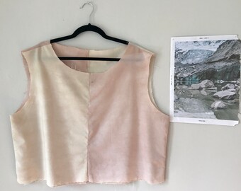 Blushing In Two - Color Block Top