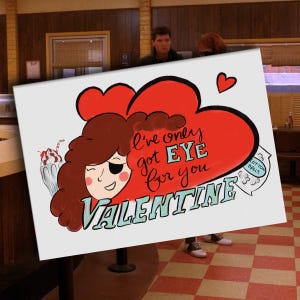 Tarjeta de San Valentín de Twin Peaks de Nadine Hurley