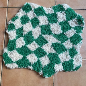 Tapis damier asym trique punch needle fait main Etsy Tapis damier asym trique punch needle fait main Etsy