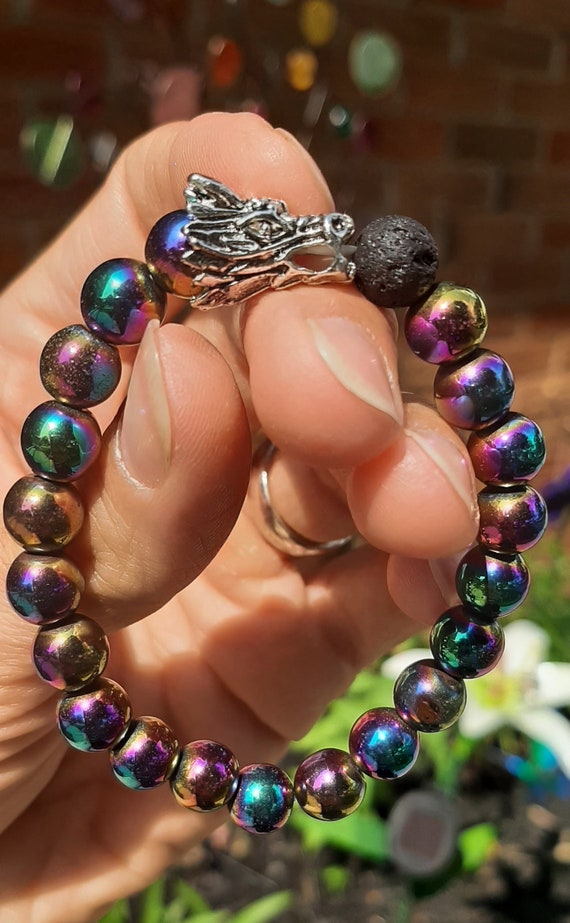 Rainbow Hematite Mini Gemstone Bracelet — Sivana