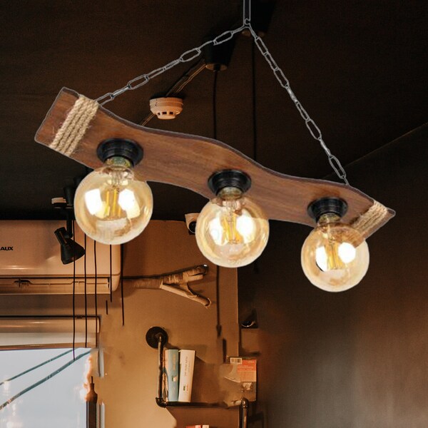 Wood Light Fixture Etsy