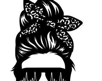 Nurse Messy Bun Digital