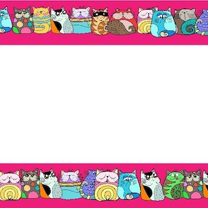 Doodle Cats License Plate Frame