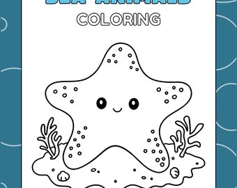 Sea Animals Coloring Worksheet 4 Pages Of Fun