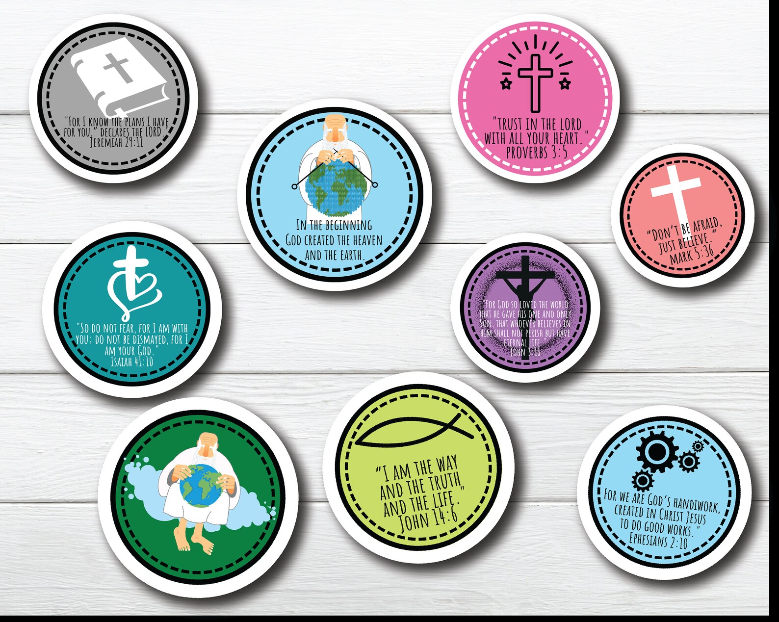 Bible Verse Stickers, Bible Verse Cricut, Digital Download, CRICUT, Die