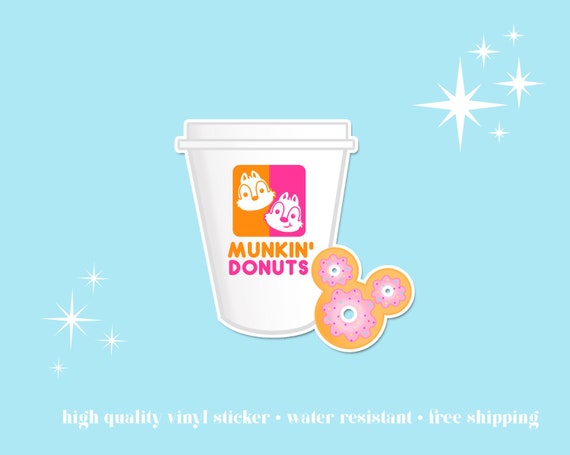 Munkin Donuts Waterproof Vinyl Sticker