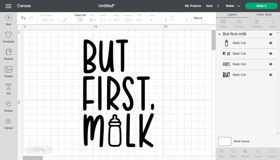DXF Digital File PNG I Love Milk SVG