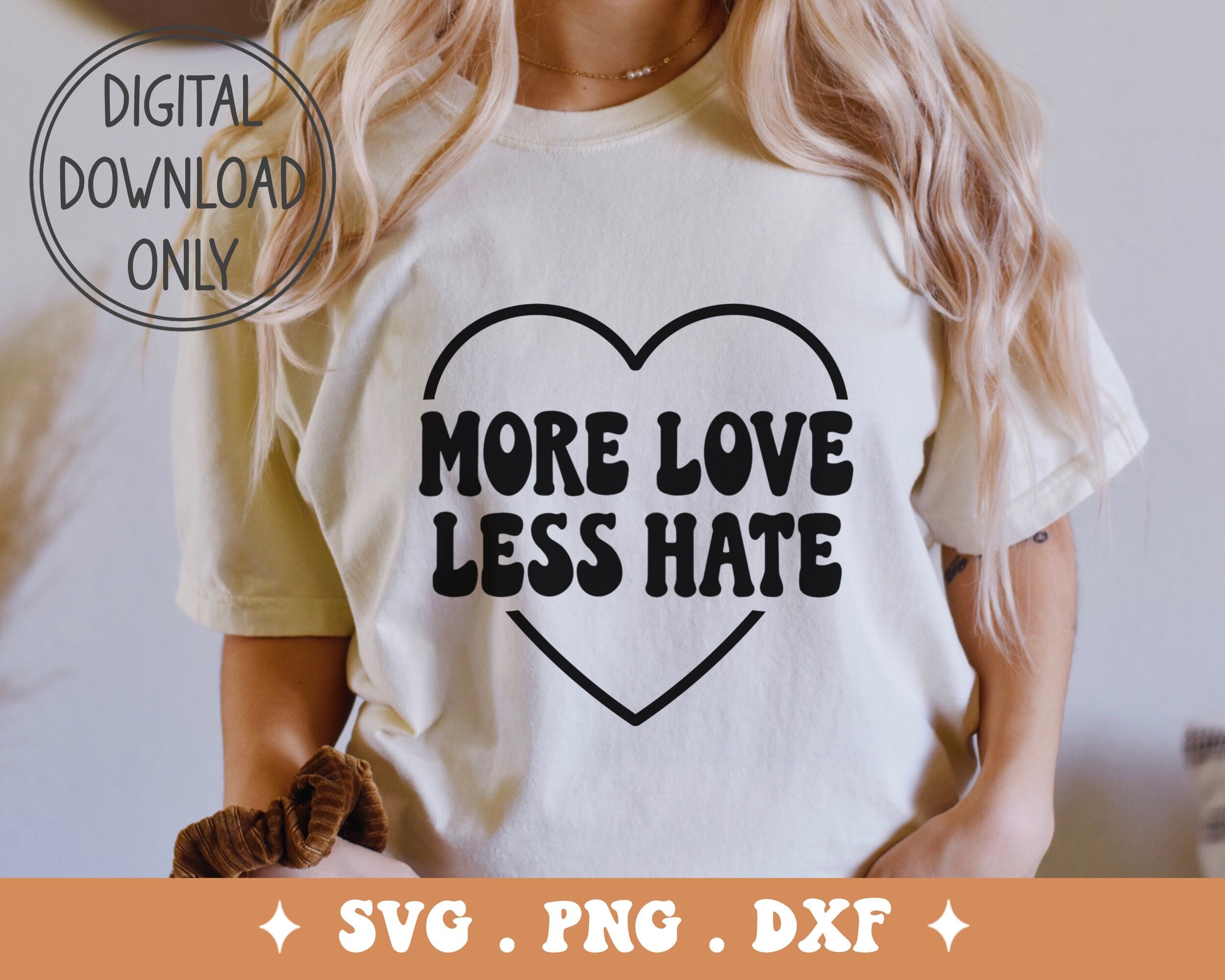 More love less hate Etsy Italia