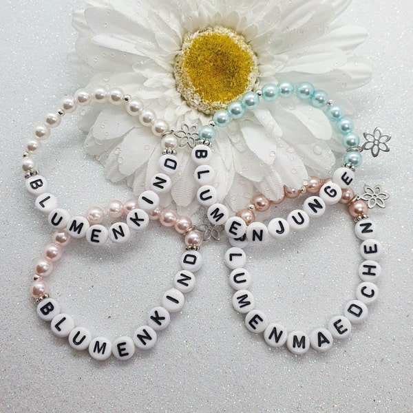 Armband für deine Blumenkinder/Blumenmädchen/Blumenjungen Hochzeit Armbänder