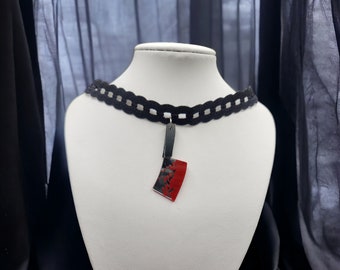 Joyería gótica / Gargantilla gótica / Collar de gargantilla / Gargantilla de terciopelo negro / Gargantilla victoriana / Collar gótico / Joyería para mujer / Gargantilla de los años 90