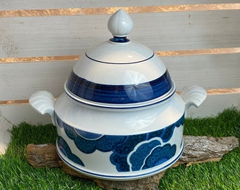 Soupière Villeroy & Boch "Blue Cloud", vintage, porcelaine