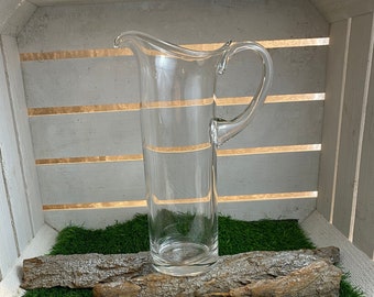 Vintage Glaskrug / Bierkrug / Pitcher, 28,5cm hoch