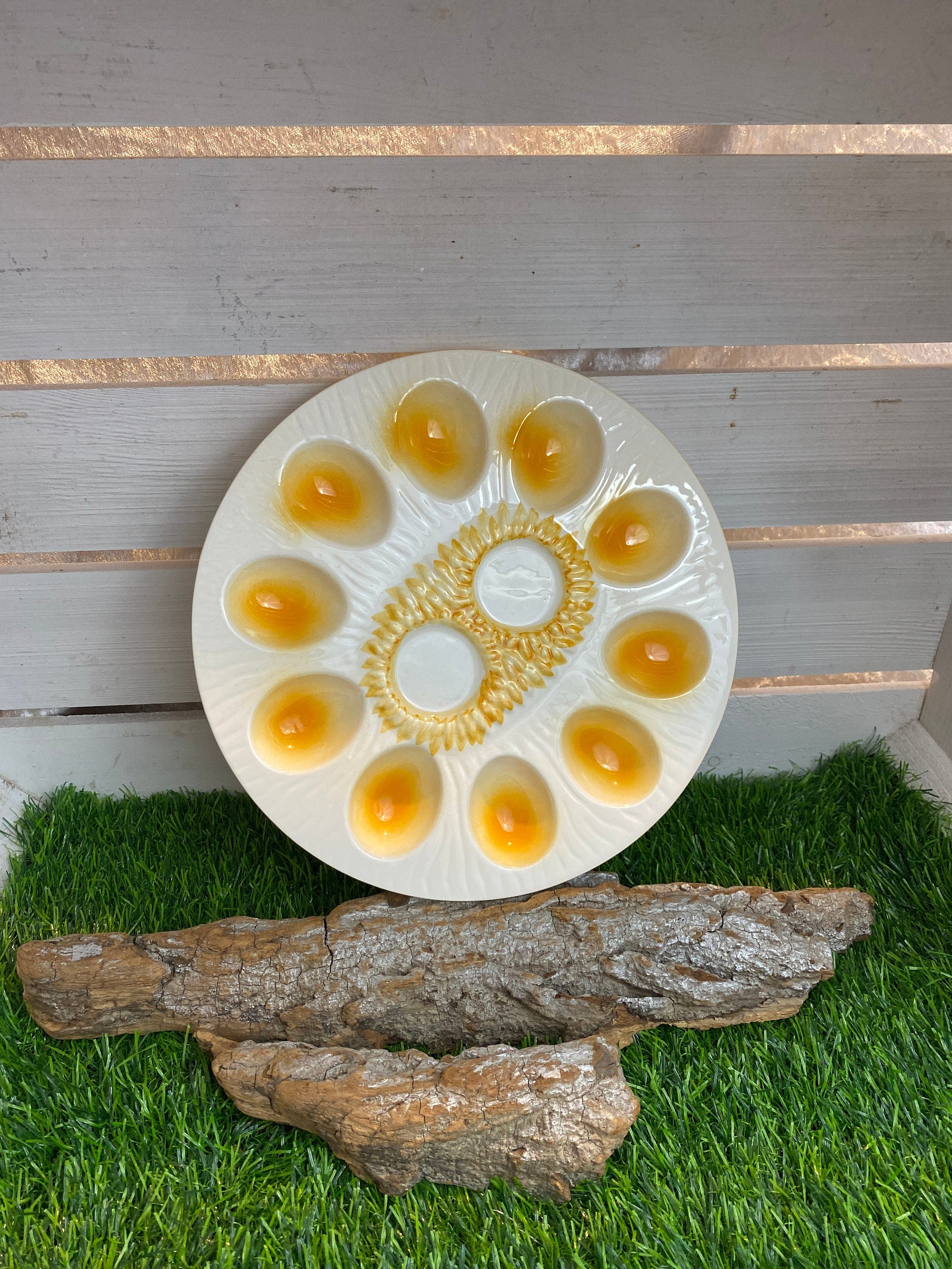 Portauova In Ceramica - Set Da 6 Eleganti E Impilabili Per Colazione - Foto 2
