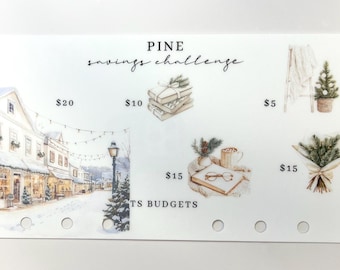 Pine Challenge Divider  (hole punched size a6)