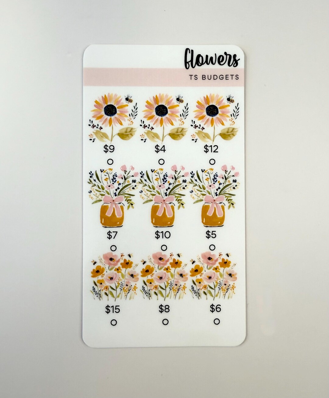 Count Step Progress Tracker Flower Flowers Savings Challenge Tracker - Etsy