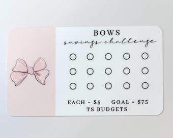 Bows Mini Savings Challenge