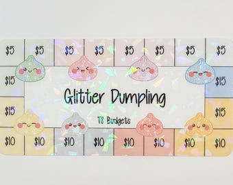 Reto de ahorro con dumplings brillantes (tamaño A6/personal)