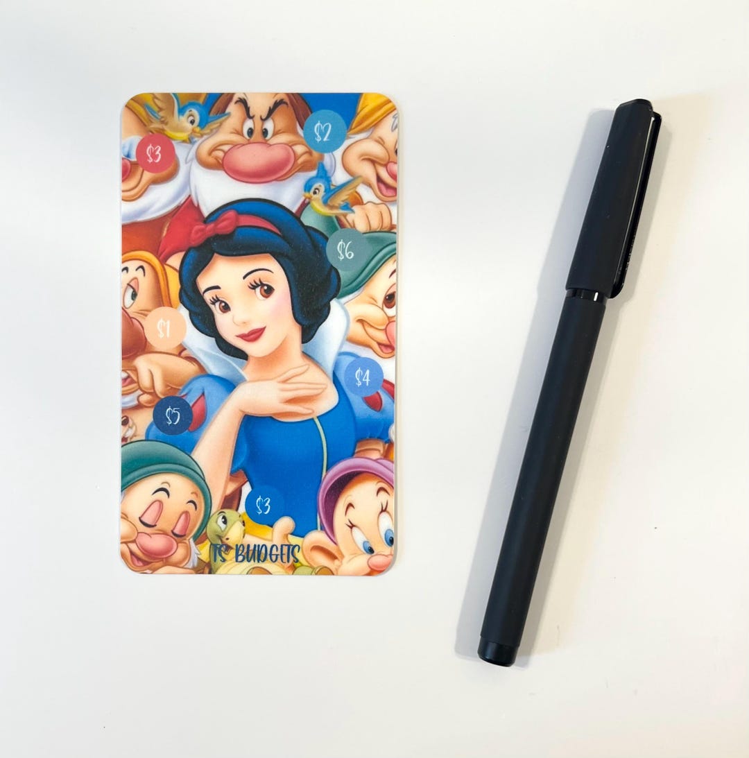 Snowhite Raffle Snow White Mini Savings Challenge - Etsy