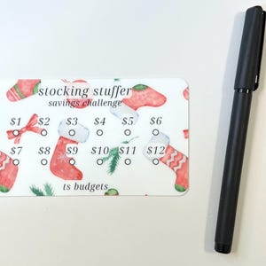 Stocking Stuffer Mini Savings Challenge