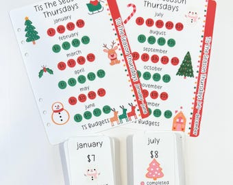 Tis The Season Thursday a5 micro mini bundle (2 a5 dashboard + 52 micro minis) they fit into a5 4 slot sleeves