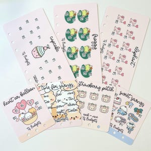 Heart Air Balloon Divider Savings Challenge Bundles (4 hole punched minis + 3 regular size hole punched)