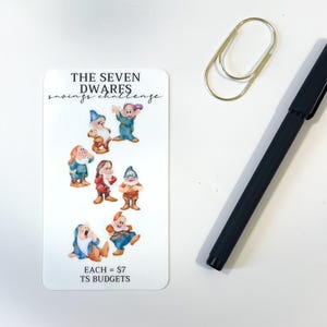 The Seven Dwarfs Mini Savings Challenge