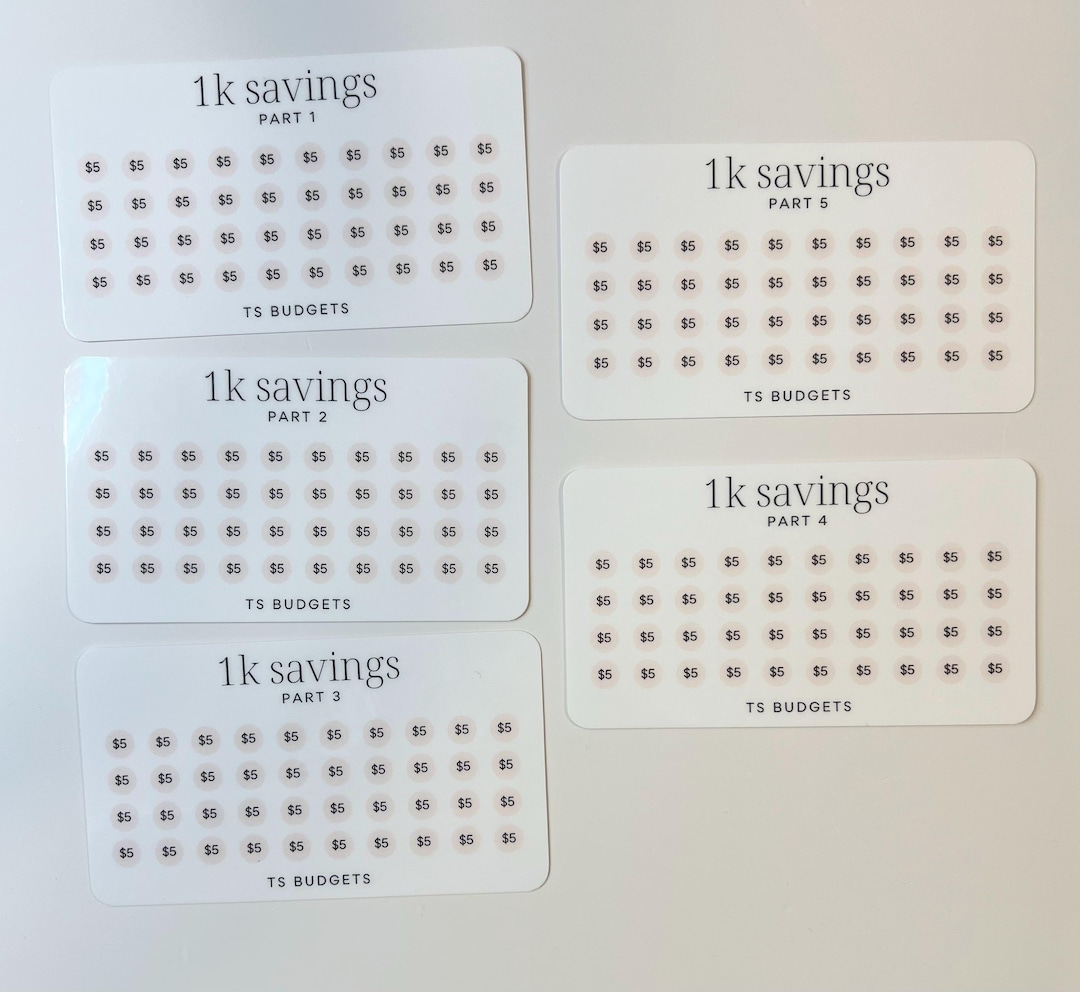 1K Mini Challenges (5 Trackers) - Etsy