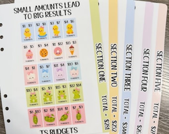 a5 dashboards ONLY savings challenge bundle (5 a5 dashboards)