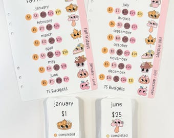Fall Friday a5 micro mini bundle (2 a5 dashboard + 53 micro minis) they fit into a5 4 slot sleeves