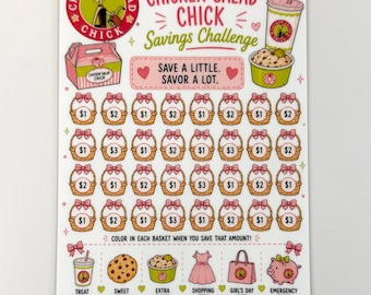 Chicken Salad Chick Savings Challenge a5 size (fits best in a5 envelope)