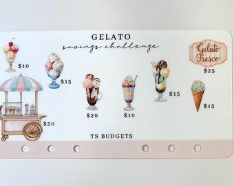 Gelato Challenge Divider  (hole punched size a6)