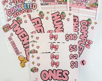 My Completed Binder Bundle (3 hole punched a5 dashboards + 8 a5 inserts)
