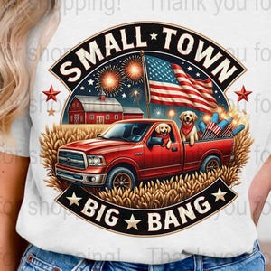 4th of July 20oz Tumbler Wrap, Americana PNG Digital Download, Fireworks, USA Flag, Truck, Dogs, 300 DPI, Sublimation, Commercial Use