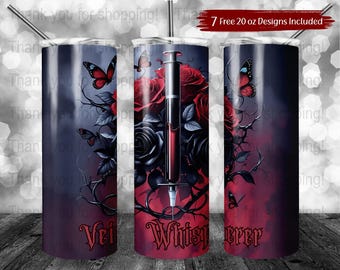 Png pour gobelet de phlébotomiste, 20 oz, motifs de sublimation maigres, téléchargement médical numérique de Vein Whisperer