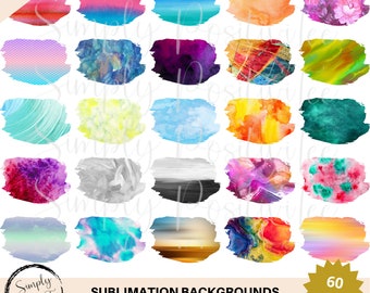 60 sublimatieachtergronden: png-clipartbundel (digitale download)