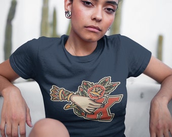 straightedge- xsiserhoodx- x shirt- front print - straight edge shirt - unisex