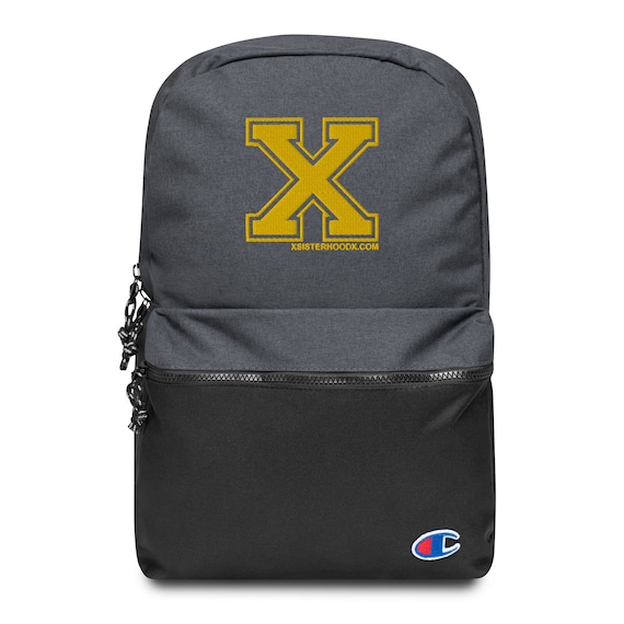 Champion backpack black and gold cheap