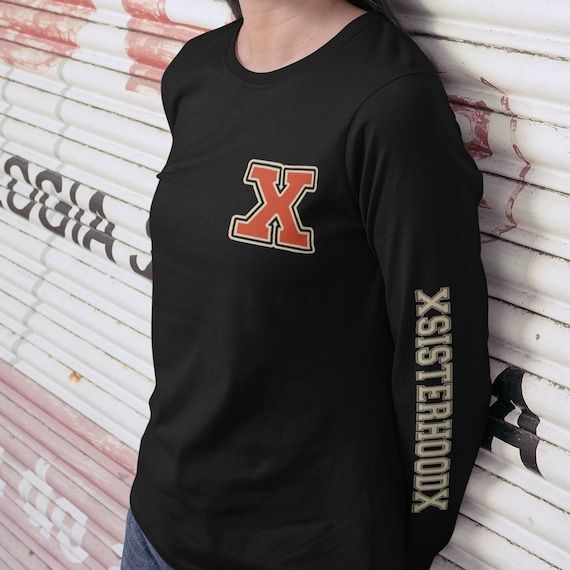 Straight Edge - Champion Long Sleeve T-shirt- Red X
