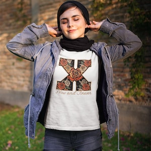 Now and Forever Straight Edge Kurzarm Unisex T-Shirt - Weiß