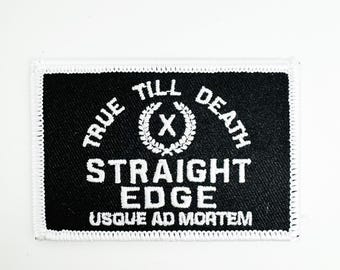 Straight Edge True Till Death Patch - xsisterhoodx