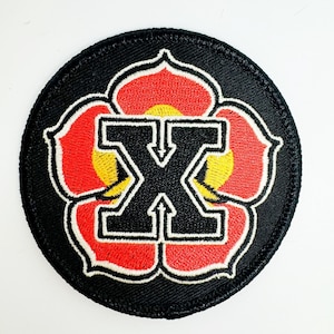 Straight Edge Rose - Systerskapslogotypmärke - xsisterhoodx